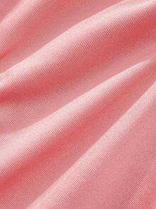 PetitDoll Women's Solid Color Ruffle Hem Cute & Sweet Thong Panties - Pink - View 6