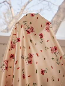 CottageSlumber 大码碎花仿丝绸睡裙 - 彩色 - 查看 8