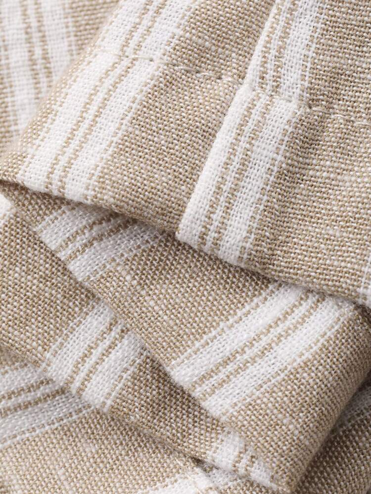 Women's Elegant Contrast Color Striped Sleeveless Crop Top And Wide Leg Pants Two Pieces Vacation Outfit, Spring/Summer