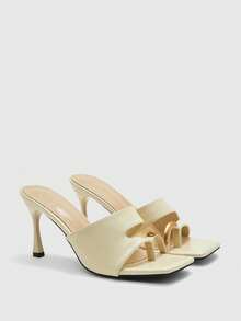 CUCCOO BIZCHIC Simple And Generous, Fashionable And Versatile, Casual Workplace Commuter Women's High-Heeled Sandals - Beige - View 7