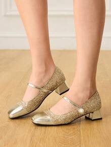 CUCCOO HITCHD Women Pumps Summer Shoes Wedding Shoes Bride Shoes - Gold - View 5