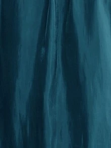 Aveloria Modichic Áo kiểu nữ màu trơn cổ buộc dây, tay phồng, thích hợp mặc đi dự tiệc, lễ hội. - Màu xanh lam - Xem 7