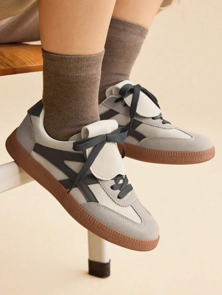 CUCCOO EASI Women's Beige Casual Sporty Sneakers For Christmas