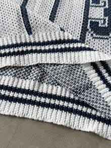 STEELVANCE Men's Street Fashion Short Sleeve Knit Sweater - White - View 7