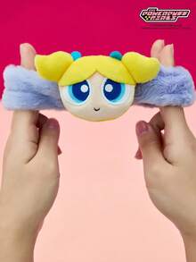 THE POWERPUFF GIRLS X Joivida 1組毛絨髮圈與髮帶、可愛卡通髮箍，適合日常穿著、旅行、派對，是送給女性、女孩的有趣禮物，生日、聖誕節或週年紀念的襪子填充禮物 - 彩色 - 查看 8