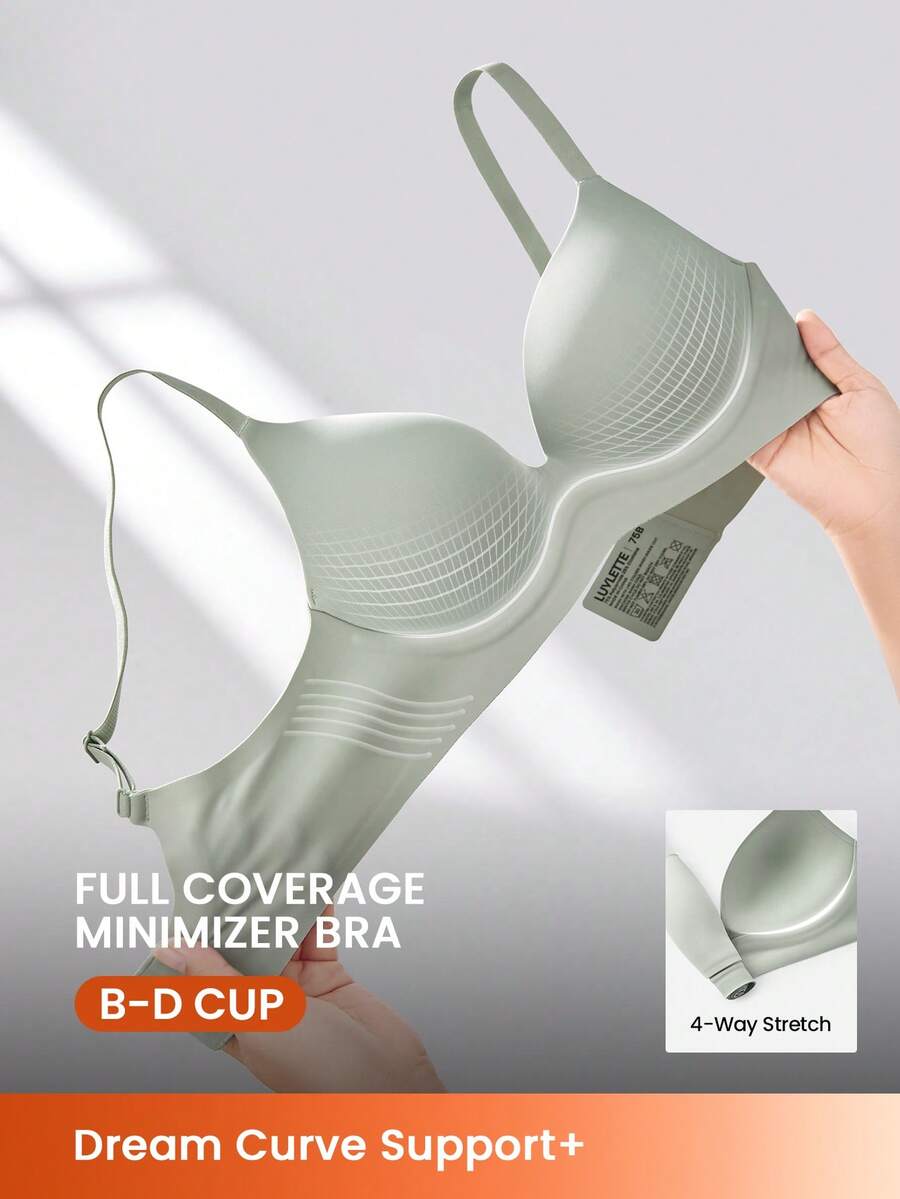 LUVLETTE Áo lót nâng ngực không gọng Dream Curve Support+ màu xanh lá cây, size cơ bản, chất liệu Freedom, thoải mái và là món đồ không thể thiếu. - Màu xanh Ô liu - Xem 1