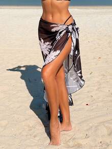 Swim Lushoire 女士泳衣沙滩罩衫网纱裙性感泳装 - 彩色 - 查看 4