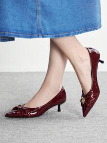 CUCCOO BIZCHIC Tacones para mujer - Burdeos - Ver 3