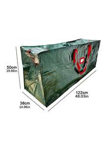 1 Storage Bag - Thick, Large-Capacity Organizer Bag, Suitable For 7.5/9-Foot Tall Detachable Artificial Trees, With Durable Reinforced Handles And Double Zippers - Waterproof, Dustproof, Moisture-Proof, And Insect-Proof. - Green - View 8