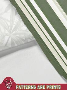 Manfinity RSRT 男士夏季休闲沙滩度假热带植物印花短袖衬衫 - 彩色 - 查看 4