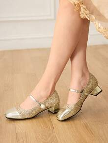 CUCCOO HITCHD Women Pumps Summer Shoes Wedding Shoes Bride Shoes - Gold - View 8