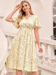 Amorya 女士浪漫碎花V领连衣裙，乡村风格，适合复活节、度假、甜美优雅的场合，可用于度假、约会、节日、派对、毕业典礼、婚礼宾客、海滩、舞会礼服、女士夏季连衣裙、夏季度假大码女装、大码夏季连衣裙、大码吊带裙、大码波西米亚风连衣裙、复活节大码连衣裙、沙滩连衣裙、女士夏季连衣裙、女士吊带裙、端庄复活节连衣裙、茶歇裙、黄色碎花连衣裙、女士黄色春季连衣裙、柠檬黄连衣裙、女士端庄春季连衣裙、春夏女装、女士度假连衣裙、波西米亚风连衣裙、女士碎花夏季连衣裙、夏季休闲连衣裙、西班牙风格黄色连衣裙、女士休闲连衣裙、女士春季连衣裙、女士夏季连衣裙、女士碎花连衣裙、女士复古连衣裙 - 彩色 - 查看 9