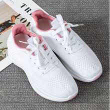 TENIS DEPORTIVOS DE TELA PARA MUJER - Blanco - Ver 3
