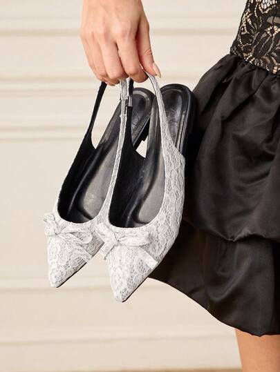 CUCCOO HITCHD 女士时尚舒适平底鞋，蝴蝶结镂空设计，百搭可爱优雅的春秋季休闲平底鞋