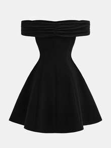 SHEIN Girlism Tween Girls Beaded Tie Shoulder Cutout Mini Dress, Black, Suitable For Back-To-School, Spring/Summer, Homecoming, Casual Occasions, Parties, Weddings, Bridesmaid Events - Black - View 5