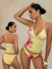 Swim Glamine Conjunto de bikini a cuadros de cereza dulce - Multicolor - Ver 9