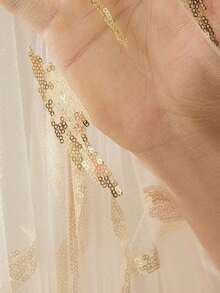 Aveloria Rosie New Arrival Elegant Chiffon Sequin Loose Sleeveless Dress - Apricot - View 7