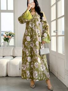 Yasmyna Nuevo vestido casual y cómodo con estampado floral para vacaciones - Multicolor - Ver 5
