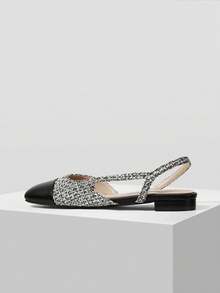 MOTF PREMIUM ZAPATOS PLANOS DE MUJER CON TIRAS CRUZADAS CÓMODOS - Negro - Ver 3