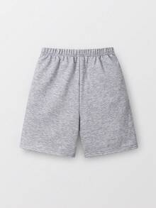 Tween Boys' Casual Loose Fit Contrast Color Letter Print Sports Shorts,Comfortable And Versatile For Daily Wear,Outings,Like Basketball Football - Grey - View 4