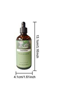 1/2瓶 100毫升茉莉精油 - 100%纯植物萃取，低致敏性，适用于按摩、沐浴、护肤、面部护理、指甲护理、头发和睫毛护理，适合所有肤质，天然护肤 | 舒缓香气 | 低致敏性精油 - 多樣化香型 - 查看 2
