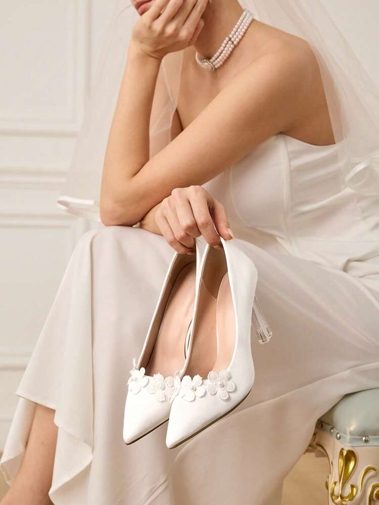 CUCCOO HITCHD Women's Pointed Toe Buckle Design Fashionable High Heels, Versatile For Daily Wear Valentine's Day Elegant Shoes