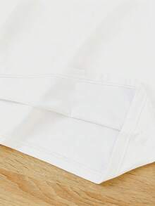 Conjunto de camiseta y pantalones casuales de primavera y verano para bebé niña, con estampado de té de boba, cómodo atuendo diario - Multicolor - Ver 6