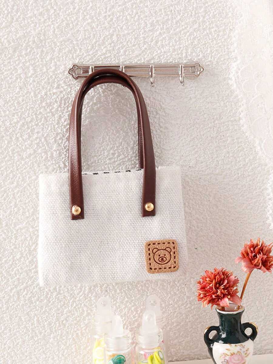 MINKOJA Cosas en miniatura, bolso bandolera de lona en miniatura 1:12 para casa de muñecas, bolso de hombro de moda para muñecas, Pascua, regalo de Pascua, Día del Niño - Multicolor - Ver 1
