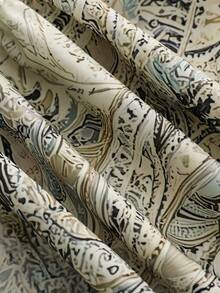 Franclia Women's Vacation Style Printed Open Back Tie Strap Dress - Multicolor - View 6