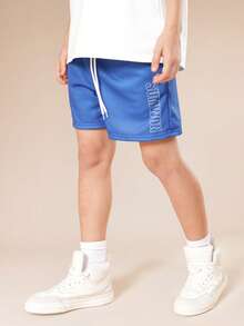 SUMWON Tween Boys T-Shirt Co-Ords - Blue and White - View 4