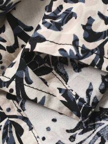 FRIFUL Women's Casual Vacation All-Over Print Dress - Black and White - View 3