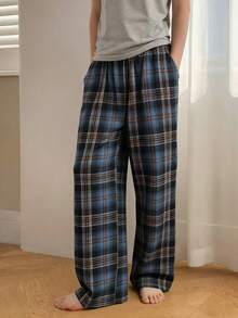 DAZY Men's Plaid Lounge Pants, Spring - Multicolor - View 3