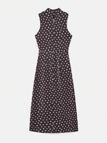 lacRébo 黑色无袖高领长款连衣裙 - 时尚经典 - 黑色 - 查看 9