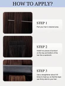 20PCS Seamless Invisible PU Type In Hair Extension Straight 14-24in 100% Real Remy Human Hair 50G/Pack Silky Touch&Natural Looking Hair Extension Soft Type In Human Hair Extension - S2/6 - View 5