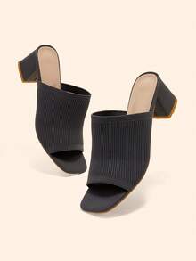 CUCCOO BASICS Sandal cao gót mũi vuông thời trang thường ngày dành cho nữ, thích hợp cho dịp Giáng sinh. - Xám - Xem 7