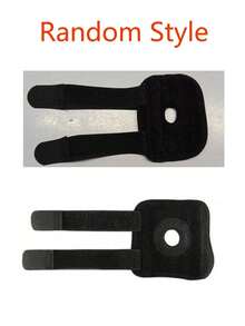 PETSIN 1 pieza Rodillera protectora para perro, Soporte de fijación de fractura de pata para perro, Correa de soporte para pata delantera/trasera de mascota - Negro - Ver 4