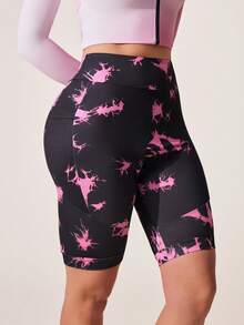 Exploreva Short de sport pour femmes avec poches - Short de cyclisme conçu spécifiquement pour les passionnées de cyclisme féminin - Multicolore - Voir 6