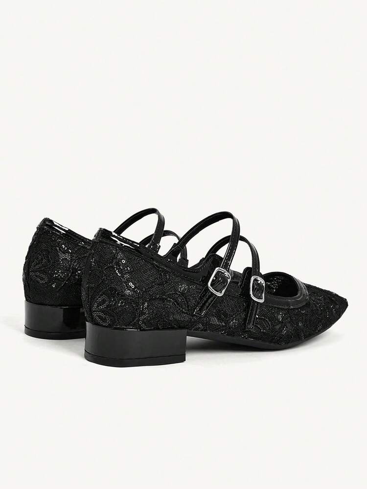 CUCCOO CHICEST Women's Buckle Design Casual Versatile Flat Shoes