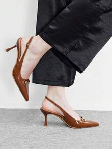CUCCOO BIZCHIC Women Heeled Sandals Spring Shoes - Brown - View 3