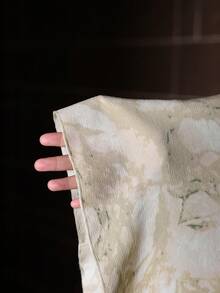 Al Najma 女士春夏梭织印花长袖系腰水钻领花卉A字优雅浪漫阿拉伯连衣裙 - 彩色 - 查看 8