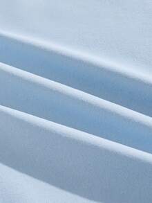 VIVINTIMO 浅蓝色度假海洋鱼贝壳印花白色圆领T恤（男士面料） - 淺藍色 - 查看 6