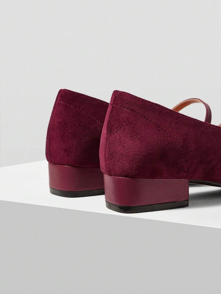 COMFORTABLE VERSATILE SQUARE HEEL WOMEN FLAT SHOES FOR CHRISTMAS