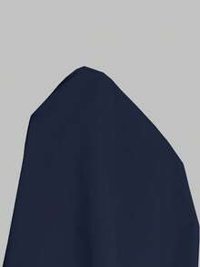 Ontre 2026春夏新款藏蓝色女士休闲宽松度假衬衫，长款蓝色衬衫，女士衬衫，女士纽扣衬衫，通勤装，夏季商务休闲沙滩派对连衣裙，教师服，办公服 - 藏蓝色 - 查看 12