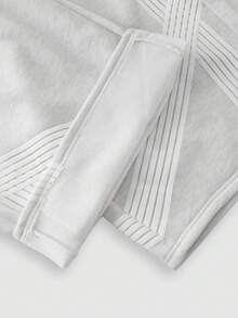 EASEVO Herren Jogginghose in Hellgrau in Große Größen mit besticktem Tape Patchwork, geeignet für Frühling, Herbst und Sommer - Hellgrau - Übersicht 9
