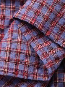 DAZY 女婴格子套装，新款夏季罩衫+休闲裤套装 - 淡紫色 - 查看 6