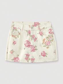 Maija Minifalda de mezclilla con estilo Y2K, adecuada para conciertos de música y atuendos de regreso a la escuela - Multicolor - Ver 5