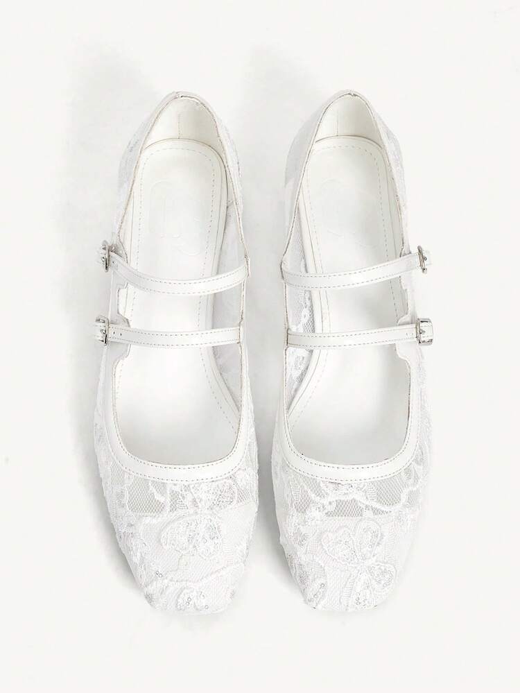 CUCCOO CHICEST Women's Fashion Elegant Thick Heel Double Buckle Pumps