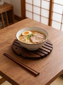 Cirelle Fish-Shaped Wooden Trivet - Handmade Heat Resistant Pad For Dining Table, Creative Non-Slip Table Mat - Multicolor - View 2