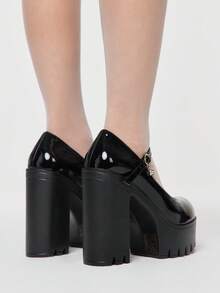 ROMWE Goth Women Pumps - Black - View 4