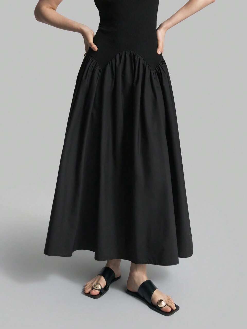 Women's Outfit Beach Wear Holiday Wear Country Style Country Music Concert 2026SS Spring/Summer Women's Clothing Women's Long Dress Black Solid Color Square Neck Sleeveless Long Casual Elegant Dress Women's Outwear Tank Dress Patchwork Design Large A-Line Knit Woven Patchwork Design Minimalist Elegant Urban Modern Old Money Style Wedding Guest Attire Holiday Outfit Fashion Versatile Women's Long Dress